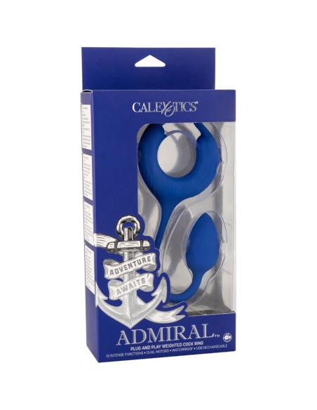 ADMIRAL ANILLO CON PESO PARA PENE AZUL ADMIRAL ANILLO CON PESO PARA PENE AZUL