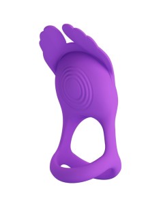 PRETTY LOVE ANILLO VIBRADOR SILAS 7 VIBRACIONES SILICONA LILA