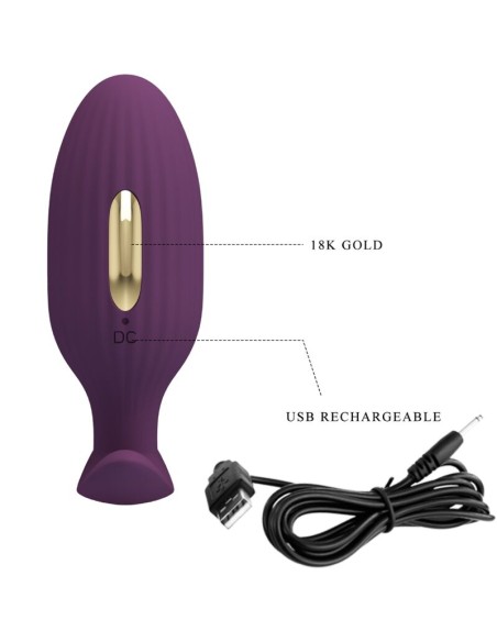 PRETTY LOVE JEFFERSON PLUG ANAL CONTROLADO POR APP LILA