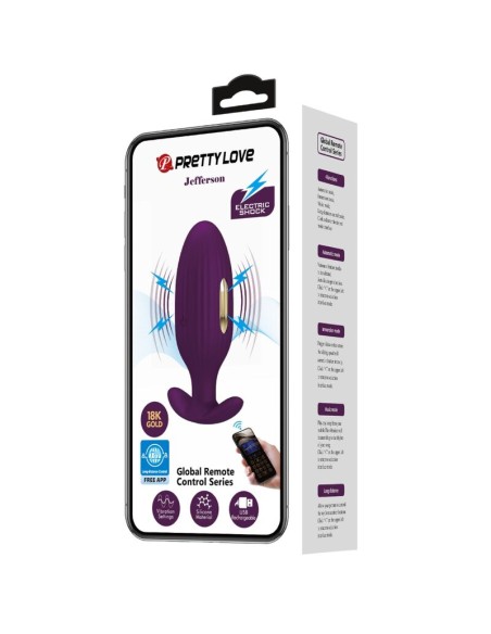 PRETTY LOVE JEFFERSON PLUG ANAL CONTROLADO POR APP LILA
