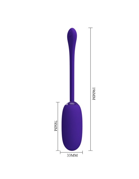 PRETTY LOVE JULIUS HUEVO VIBRADOR IMPERMEBLE RECARGABLE LILA