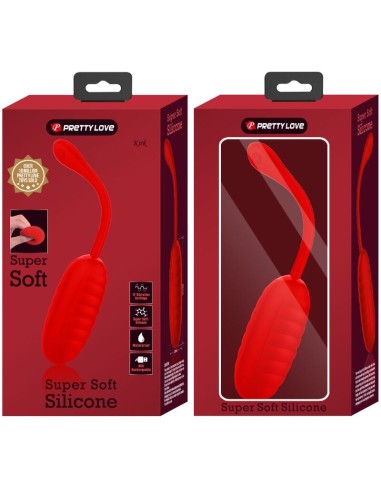 PRETTY LOVE KIRK HUEVO VIBRADOR RECARGABLE ROJO