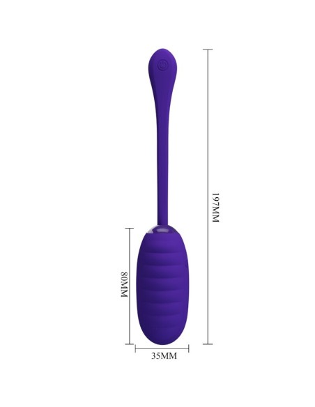 PRETTY LOVE KIRK HUEVO VIBRADOR RECARGABLE LILA