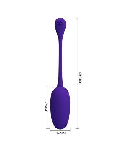 PRETTY LOVE KNUCKER HUEVO VIBRADOR RECARGABLE LILA