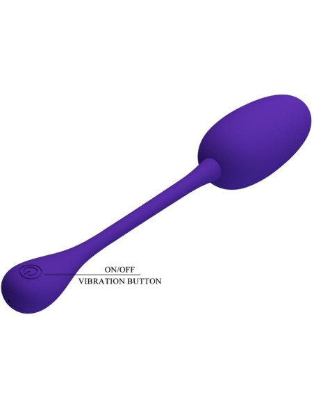 PRETTY LOVE KNUCKER HUEVO VIBRADOR RECARGABLE LILA