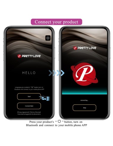 PRETTY LOVE CATALINA VIBRADOR APP CONTROL REMOTO LILA