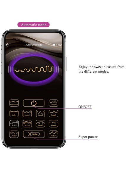 PRETTY LOVE ELVIRA KEGEL BALLS APP CONTROL REMOTO MORADO