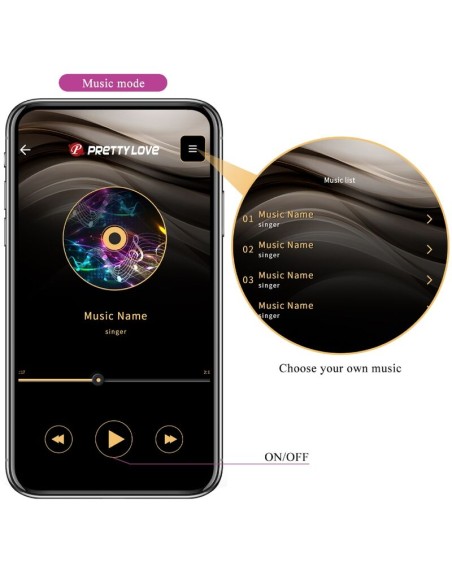 PRETTY LOVE ELVIRA KEGEL BALLS APP CONTROL REMOTO MORADO