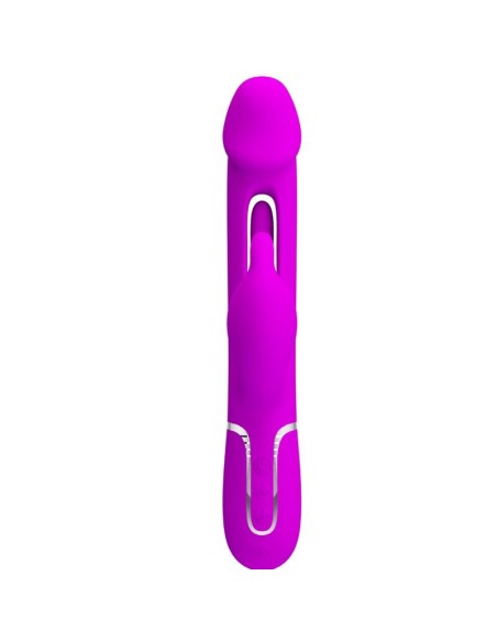 PRETTY LOVE KAMPAS VIBRADOR RABBIT 3 EN 1 MULTIFUNCION CON LENGUA VIOLETA