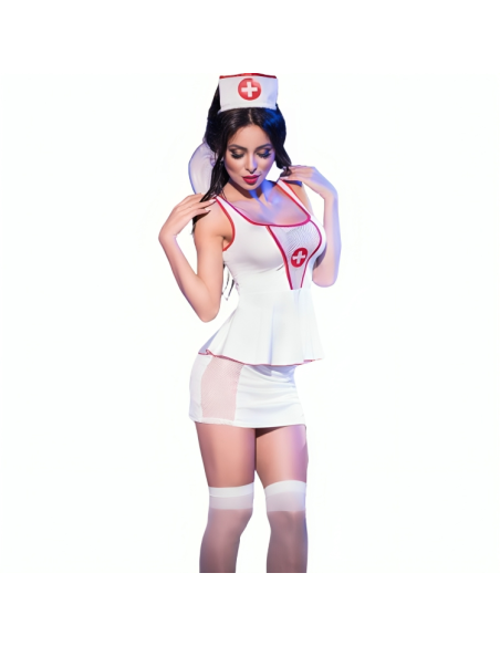 CHILIROSE CR 4160 DISFRAZ ENFERMERA TOP FALDA S M