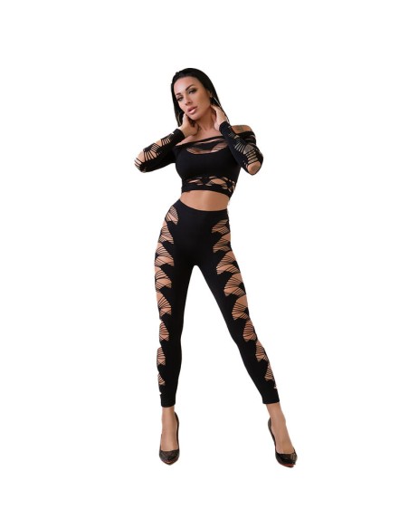 CHILIROSE CR 4436 TOP LEGGINS NEGRO S L