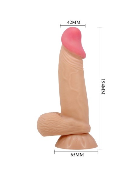 PRETTY LOVE SLIDING SKIN SERIES DILDO REALISTICO CON VENTOSA PIEL DESLIZANTE 194 CM