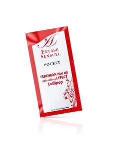 EXTASE SENSUAL ACEITE MASAJE EFECTO CALOR FEROMONAS PIRULETA 10 ML