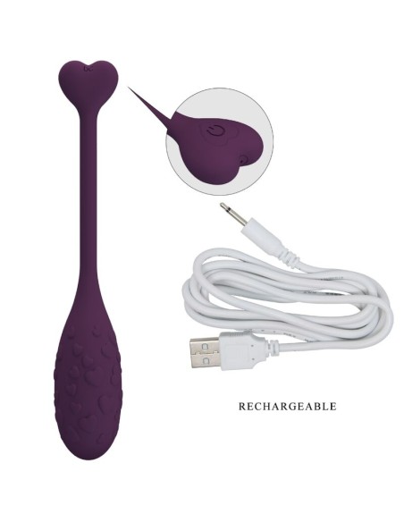 PRETTY LOVE FISHERMAN HUEVO VIBRADOR LILA CONTROLADO POR APP