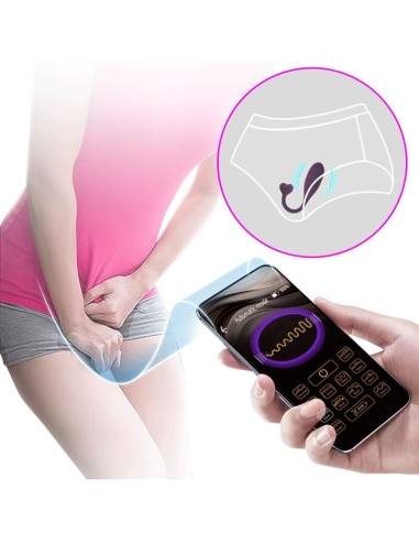 PRETTY LOVE FISHERMAN HUEVO VIBRADOR LILA CONTROLADO POR APP