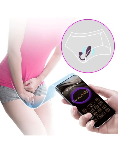 PRETTY LOVE FISHERMAN HUEVO VIBRADOR LILA CONTROLADO POR APP