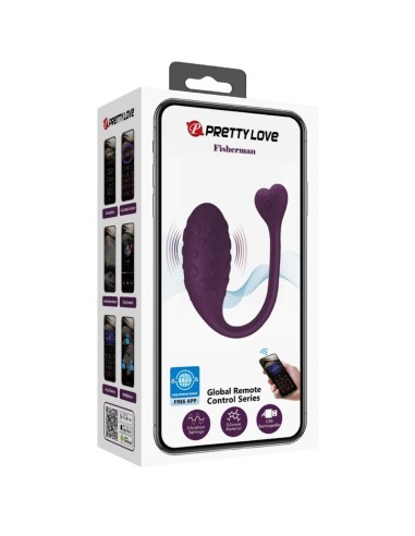 PRETTY LOVE FISHERMAN HUEVO VIBRADOR LILA CONTROLADO POR APP