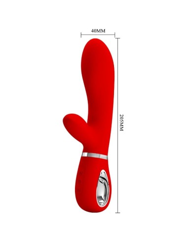 PRETTY LOVE THOMAS VIBRADOR PUNTO G MULTIFUNCION ROJO