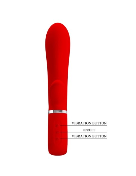 PRETTY LOVE THOMAS VIBRADOR PUNTO G MULTIFUNCION ROJO