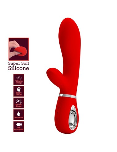 PRETTY LOVE THOMAS VIBRADOR PUNTO G MULTIFUNCION ROJO