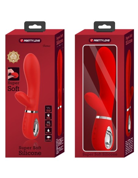 PRETTY LOVE THOMAS VIBRADOR PUNTO G MULTIFUNCION ROJO