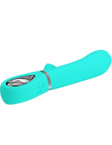 PRETTY LOVE THOMAS VIBRADOR PUNTO G MULTIFUNCION VERDE AGUA