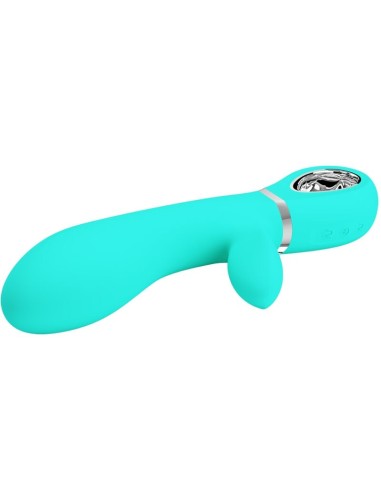 PRETTY LOVE THOMAS VIBRADOR PUNTO G MULTIFUNCION VERDE AGUA