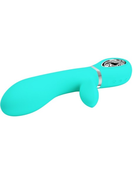 PRETTY LOVE THOMAS VIBRADOR PUNTO G MULTIFUNCION VERDE AGUA