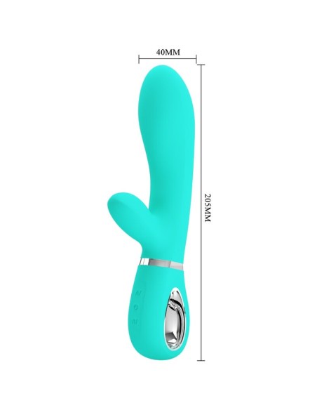PRETTY LOVE THOMAS VIBRADOR PUNTO G MULTIFUNCION VERDE AGUA