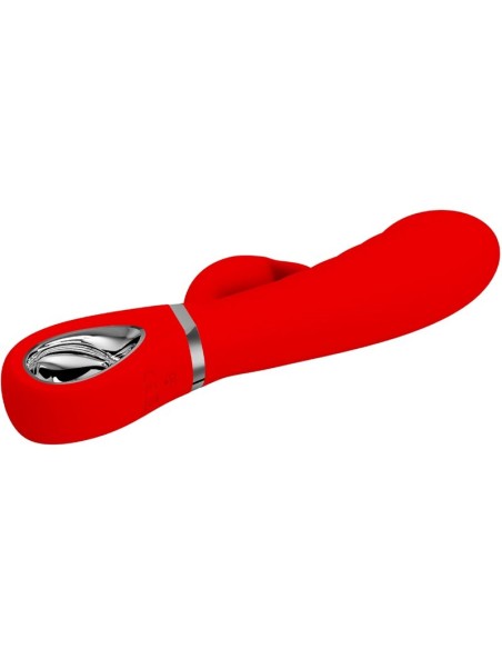 PRETTY LOVE PRESCOTT VIBRADOR PUNTO G MULTIFUNCION ROJO
