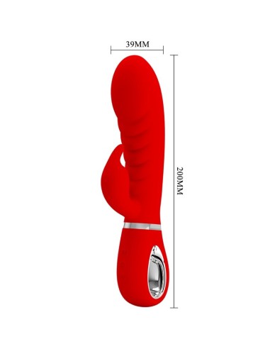 PRETTY LOVE PRESCOTT VIBRADOR PUNTO G MULTIFUNCION ROJO