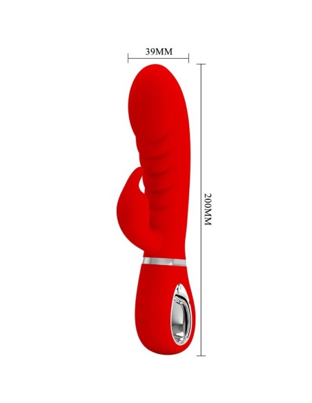 PRETTY LOVE PRESCOTT VIBRADOR PUNTO G MULTIFUNCION ROJO