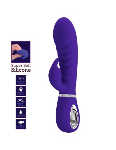 PRETTY LOVE PRESCOTT VIBRADOR PUNTO G MULTIFUNCION LILA