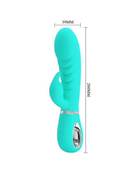 PRETTY LOVE PRESCOTT VIBRADOR PUNTO G MULTIFUNCION VERDE AGUA