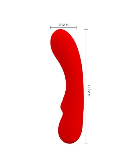 PRETTY LOVE PRESCOTT VIBRADOR RECARGABLE ROJO