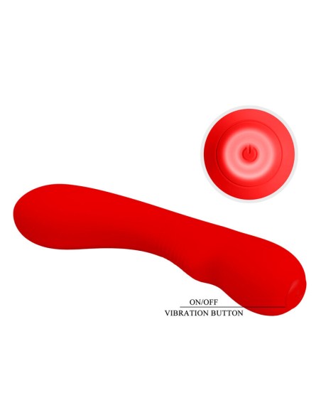 PRETTY LOVE PRESCOTT VIBRADOR RECARGABLE ROJO
