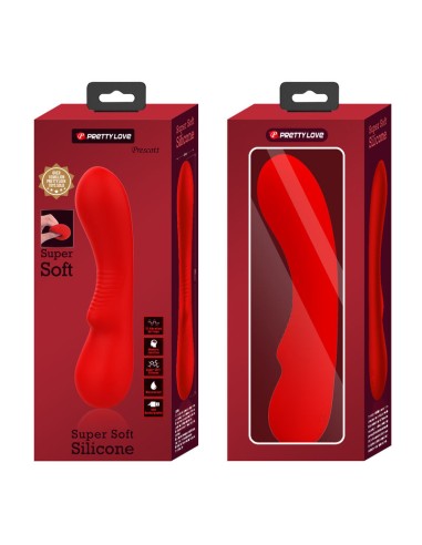 PRETTY LOVE PRESCOTT VIBRADOR RECARGABLE ROJO
