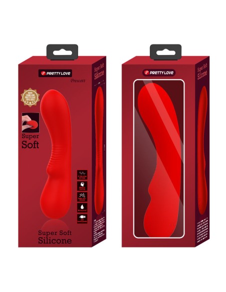 PRETTY LOVE PRESCOTT VIBRADOR RECARGABLE ROJO