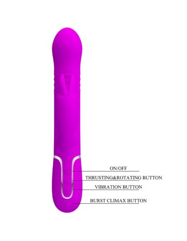 PRETTY LOVE VIBRADOR COALE RABBIT PERLAS VIOLETA