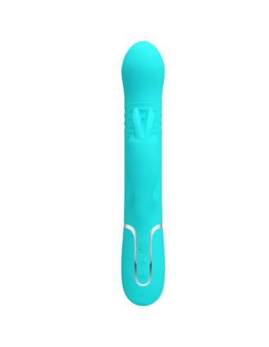 PRETTY LOVE VIBRADOR COALE RABBIT PERLAS VERDE AGUA