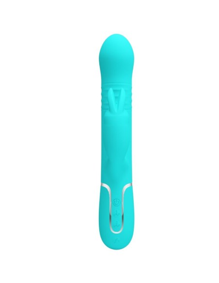 PRETTY LOVE VIBRADOR COALE RABBIT PERLAS VERDE AGUA