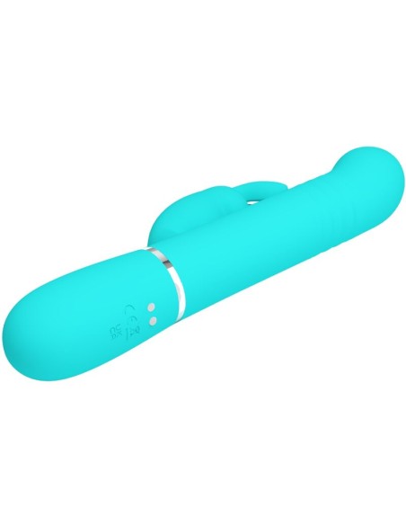 PRETTY LOVE VIBRADOR COALE RABBIT PERLAS VERDE AGUA