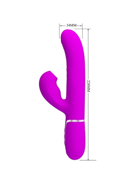 PRETTY LOVE PERLITA VIBRADOR PUNTO G 3 EN 1 MULTIFUNCION VIOETA