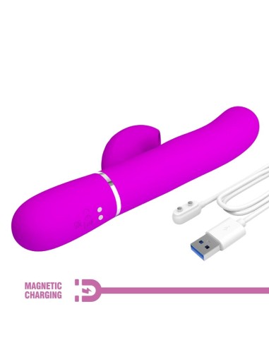 PRETTY LOVE PERLITA VIBRADOR PUNTO G 3 EN 1 MULTIFUNCION VIOETA
