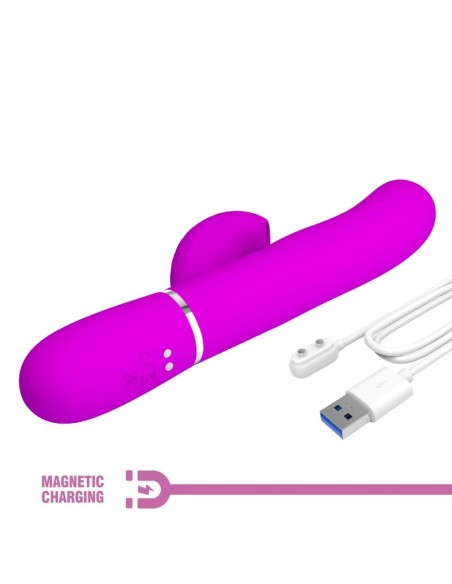 PRETTY LOVE PERLITA VIBRADOR PUNTO G 3 EN 1 MULTIFUNCION VIOETA