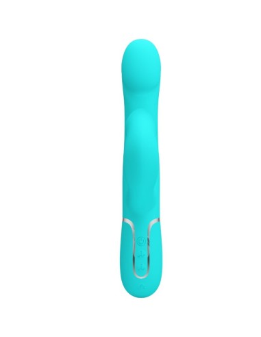 PRETTY LOVE VIBRADOR RABBIT PERLAS VERDE AGUA