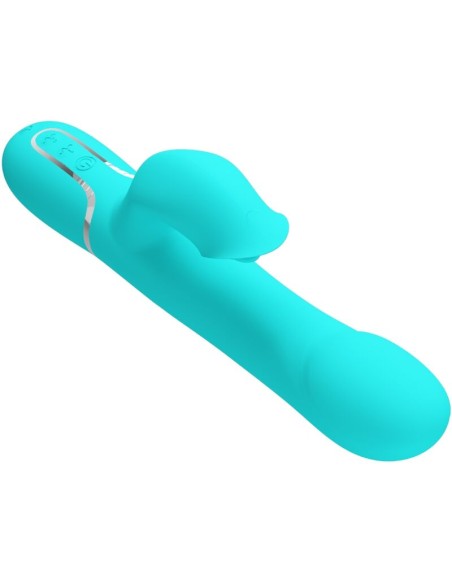 PRETTY LOVE VIBRADOR RABBIT PERLAS VERDE AGUA