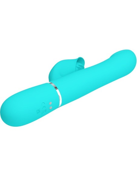 PRETTY LOVE VIBRADOR RABBIT PERLAS VERDE AGUA