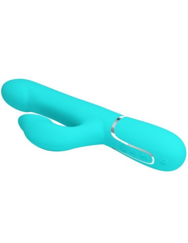 PRETTY LOVE VIBRADOR RABBIT PERLAS VERDE AGUA