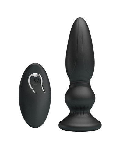 MR PLAY VIBRADOR POTENTE CONTROL REMOTO ANAL PLUG NEGRO